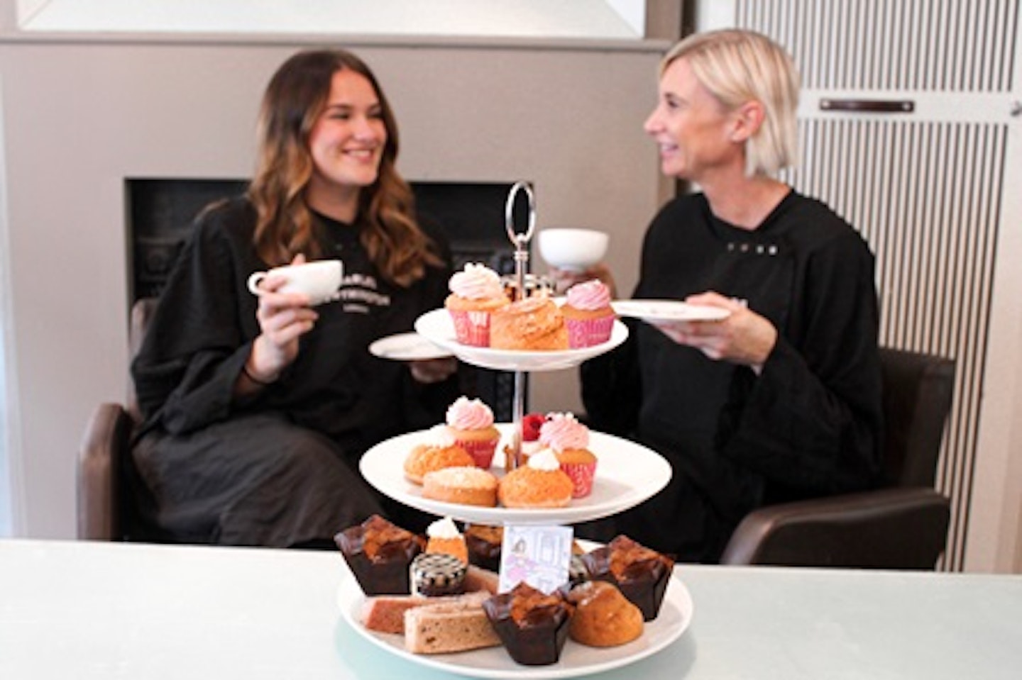 Glamorous Blow-Dry, Champagne and Luxury Afternoon Tea for Two at Charles Worthington 1