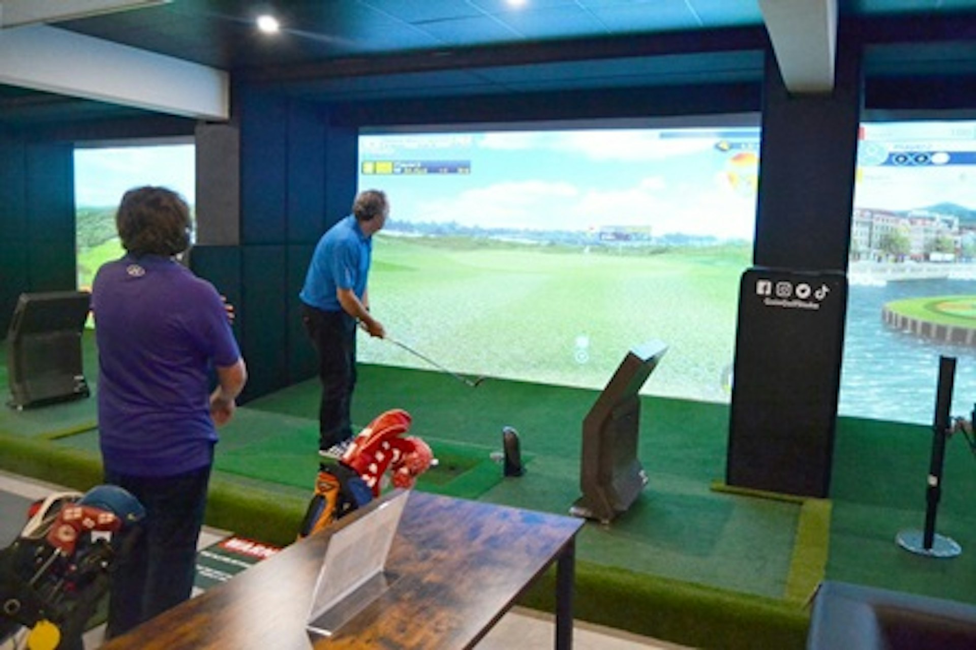 Indoor Virtual Golf Experience with Refreshments for Two 1