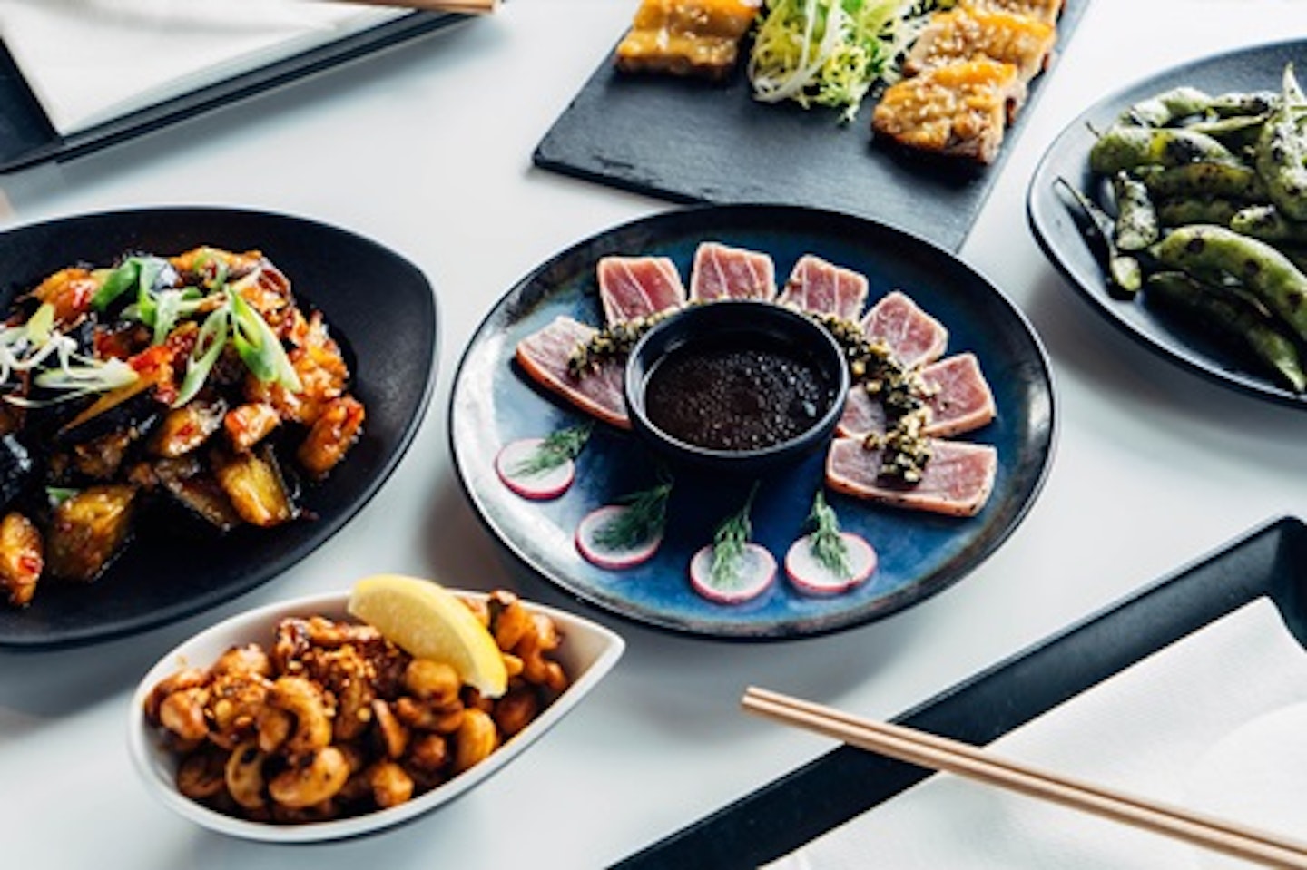 Interactive Pan-Asian Eight Dish Sharing Menu with Fizz for Two at inamo, London 3