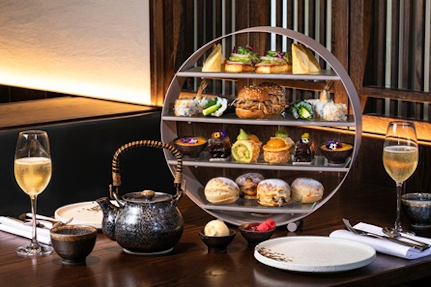 Japanese Inspired Afternoon Tea with Sake Flight for Two at The 5* Luxury Prince Akatoki London 1