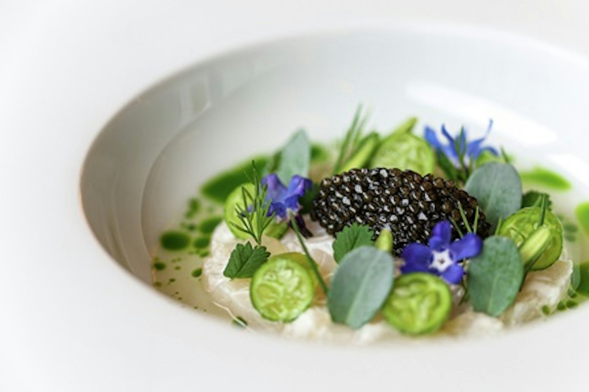 Kitchen Table Experience with Michelin Starred Seven Course Meal for Four at Gordon Ramsay's Pétrus 1