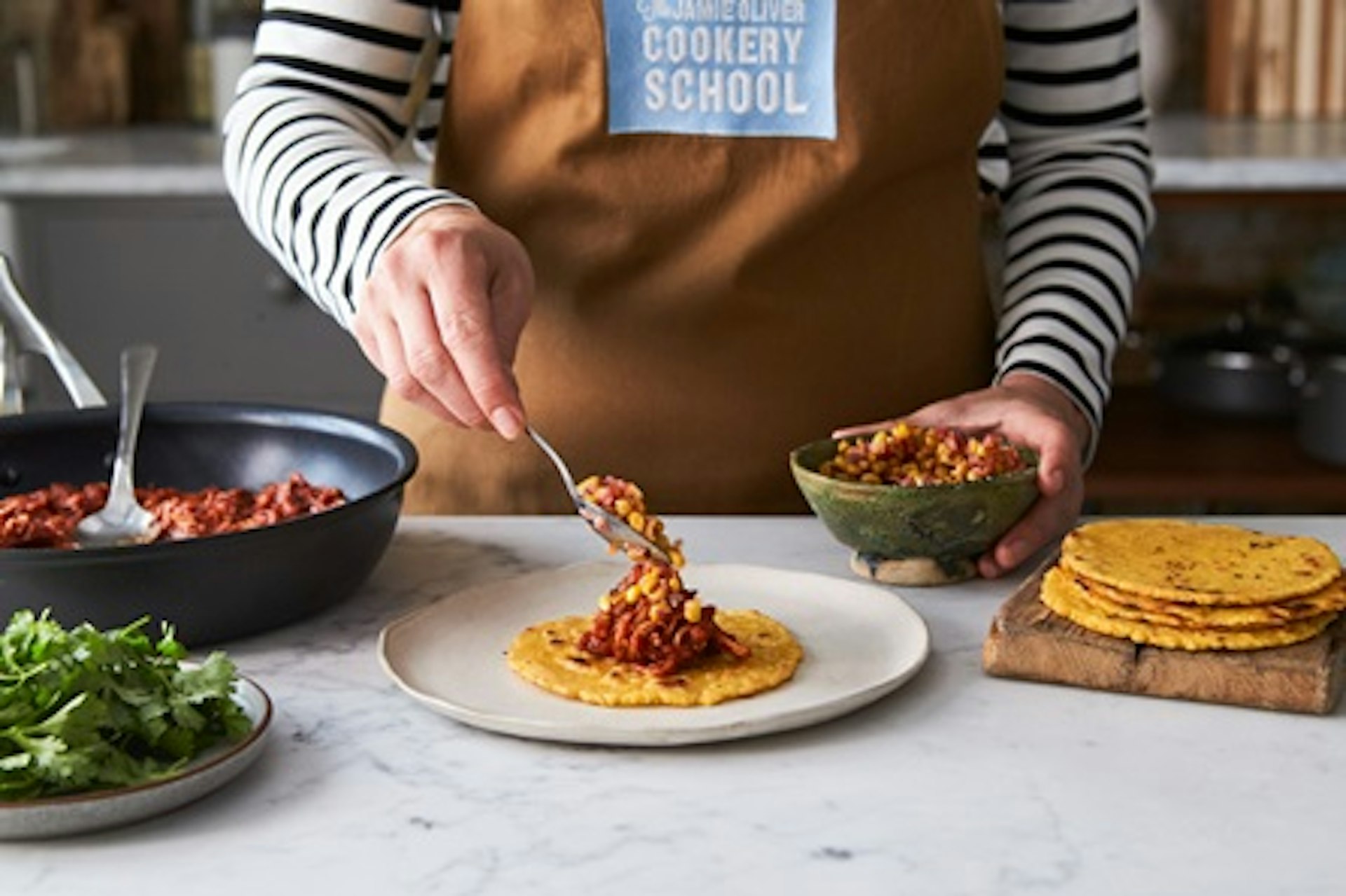Mexican Street Food Class for Two at Jamie Oliver's Cookery School 1