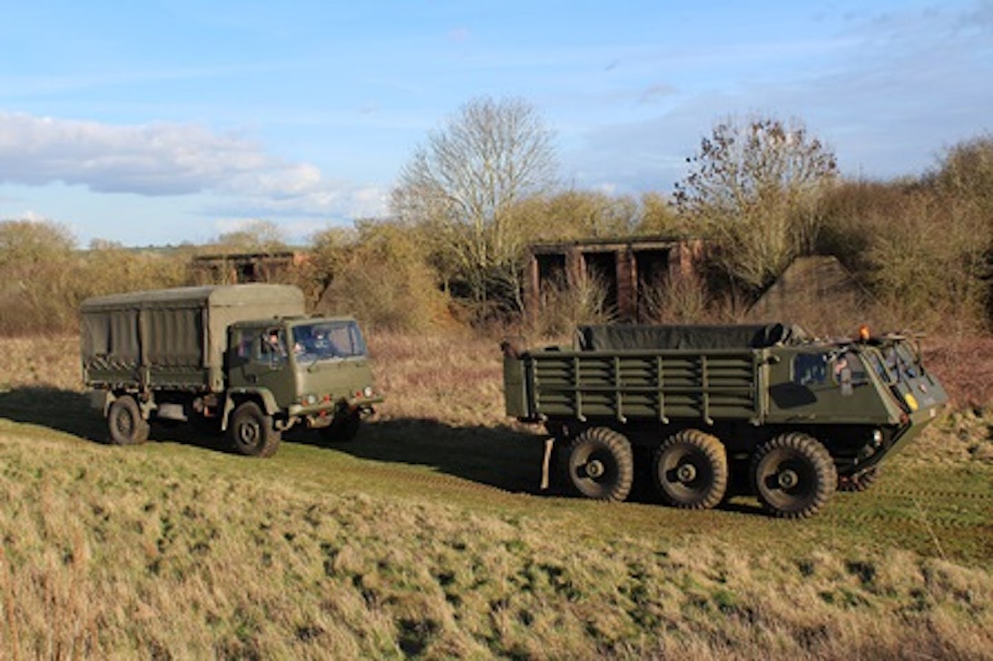 Military Vehicle Off-Road Driving plus Stalwart Passenger Ride