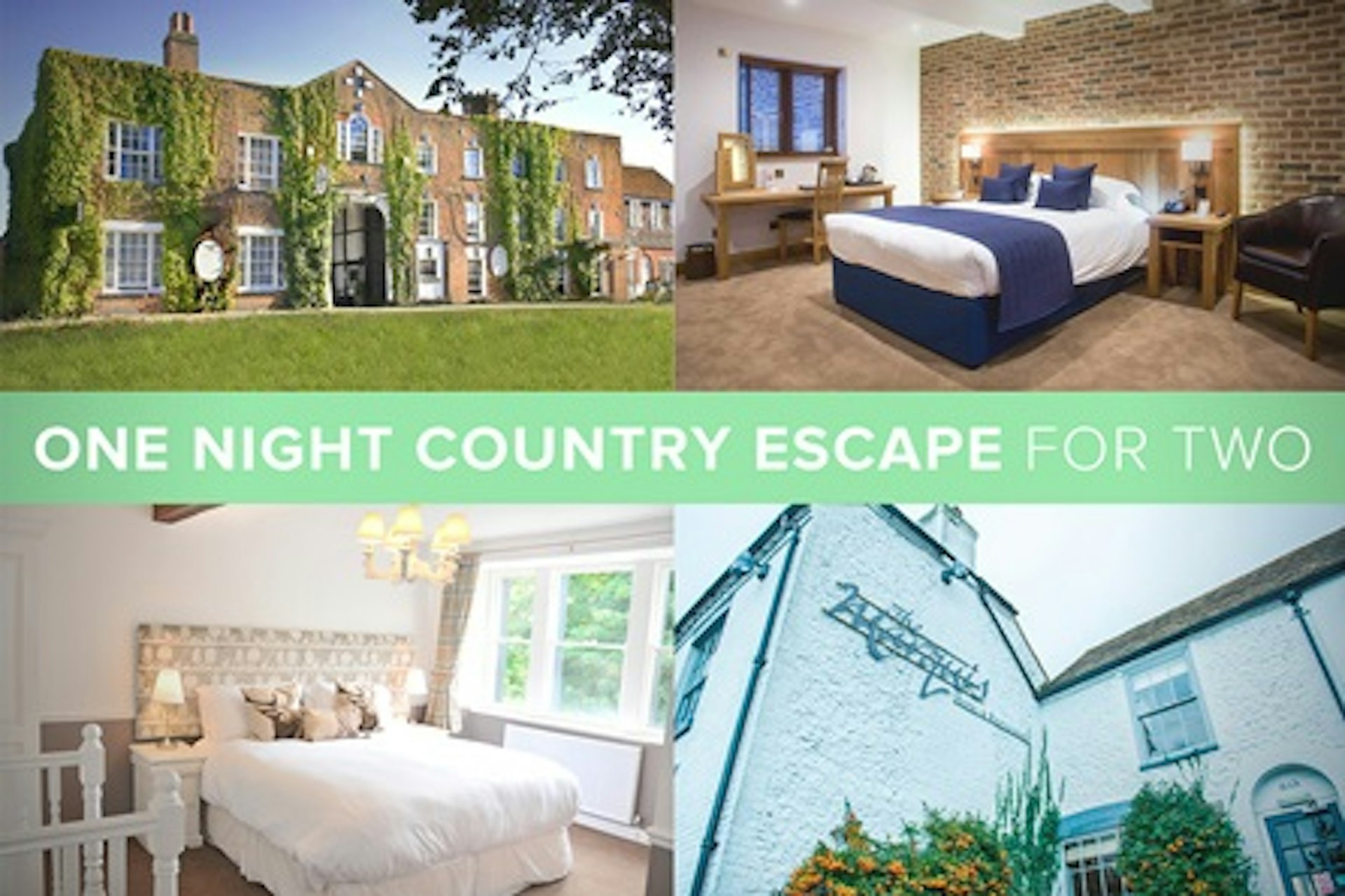 One Night Country Hotel Escape for Two 1