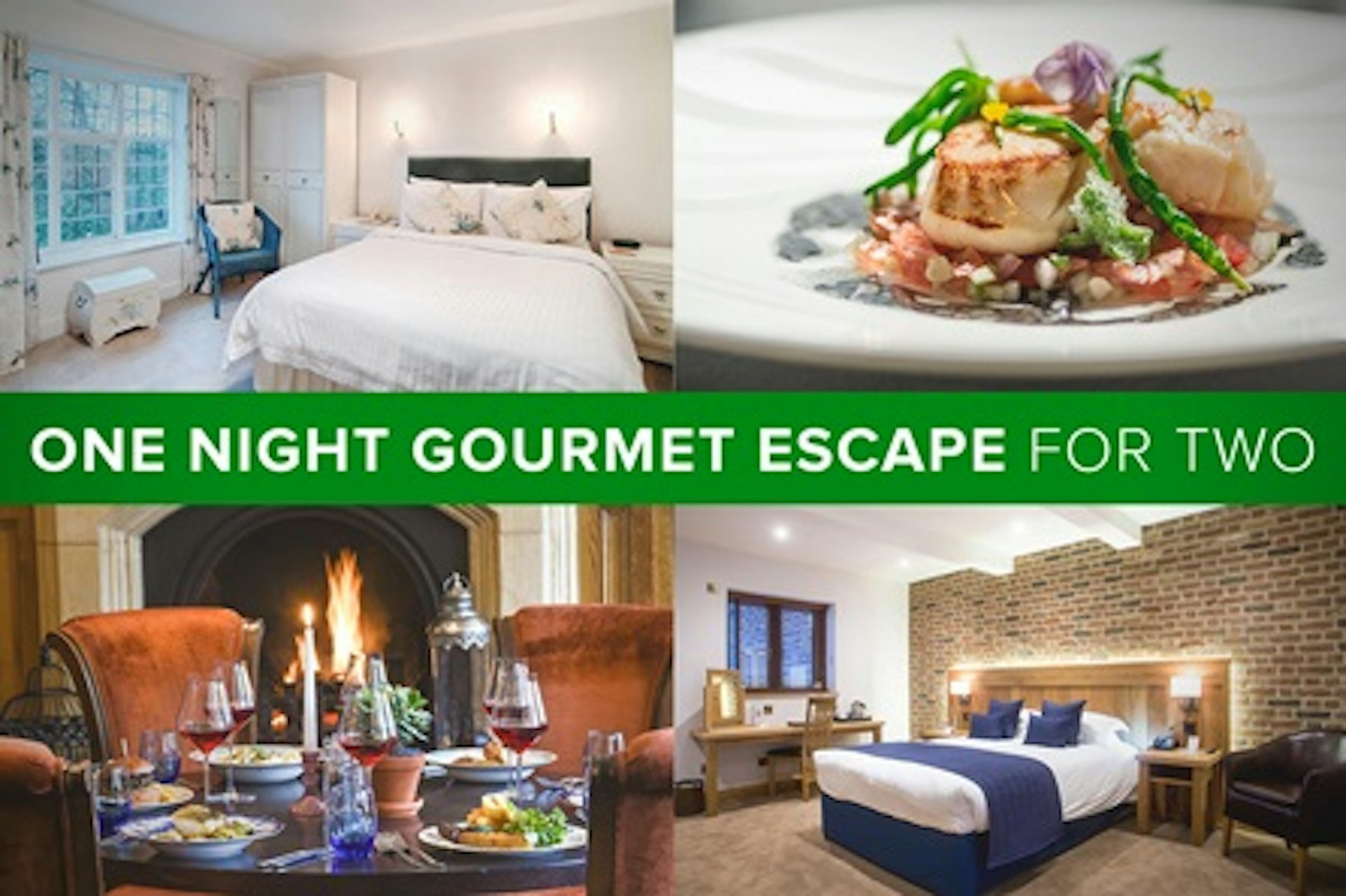 One Night Gourmet Hotel Escape for Two 1