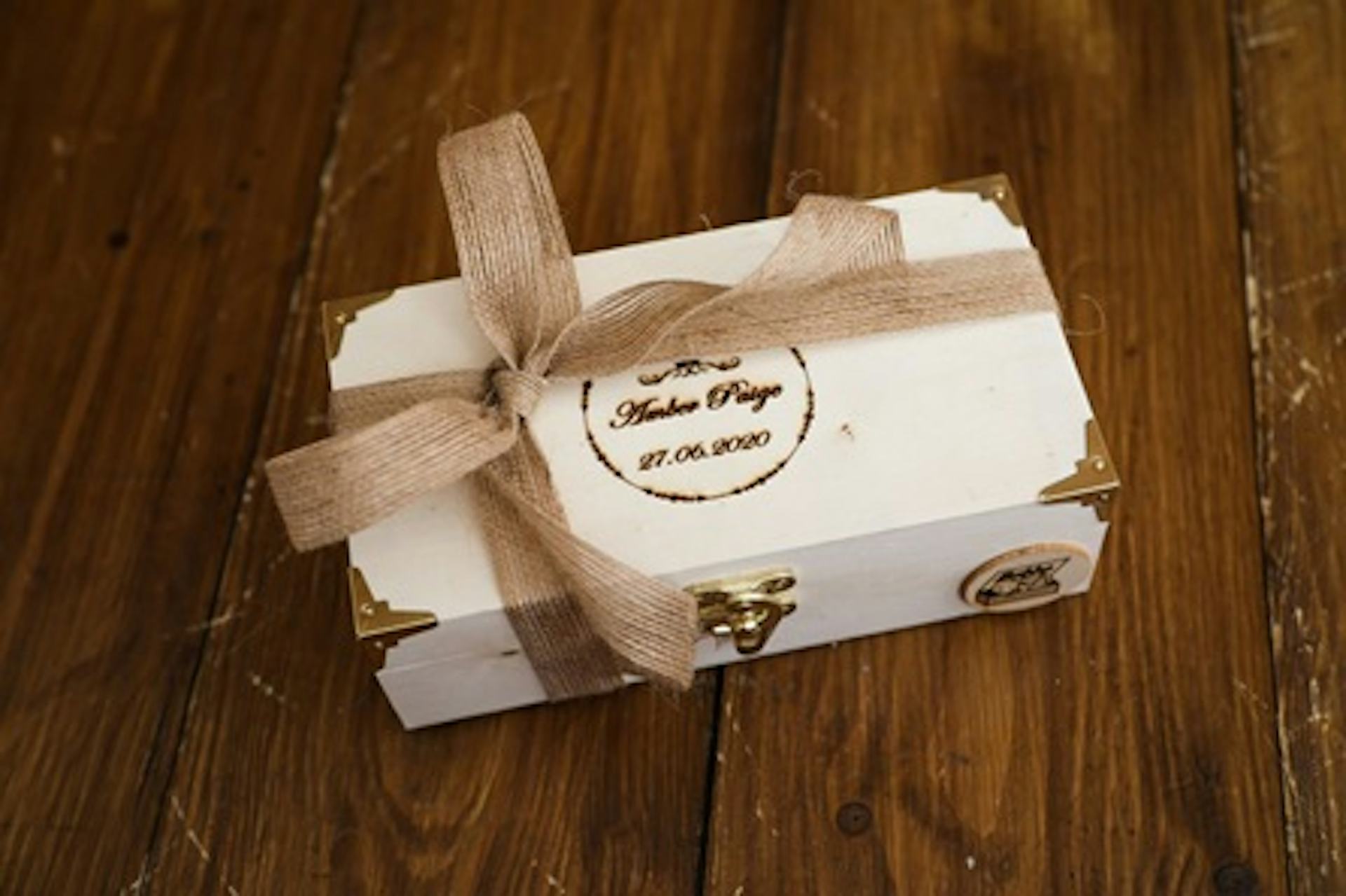 Personalised Wooden Baby Keepsake Box - Small