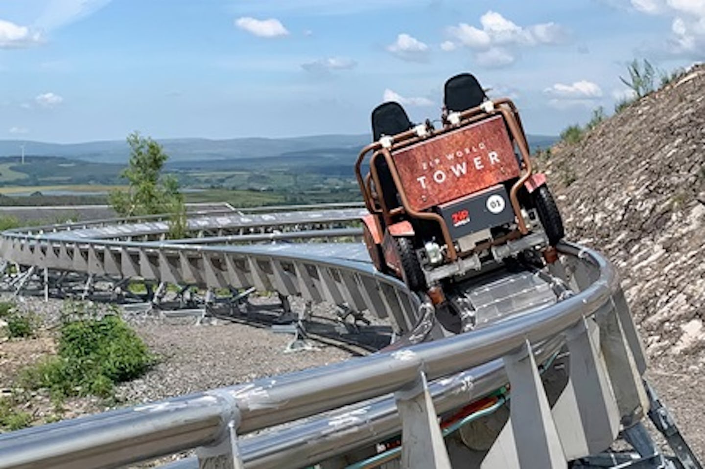 Ride the Tower Coaster for Two at Zip World