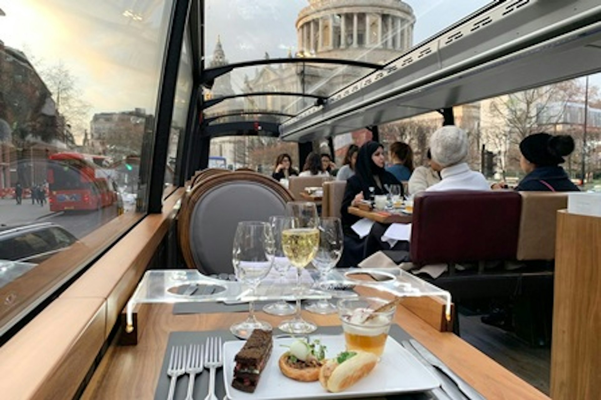 Six Course Dinner with Wine Pairing and Tour for Two aboard the Bustronome, London 4