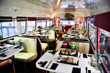 Sparkling Afternoon Tea Vintage Bus Tour of Edinburgh for Two 1