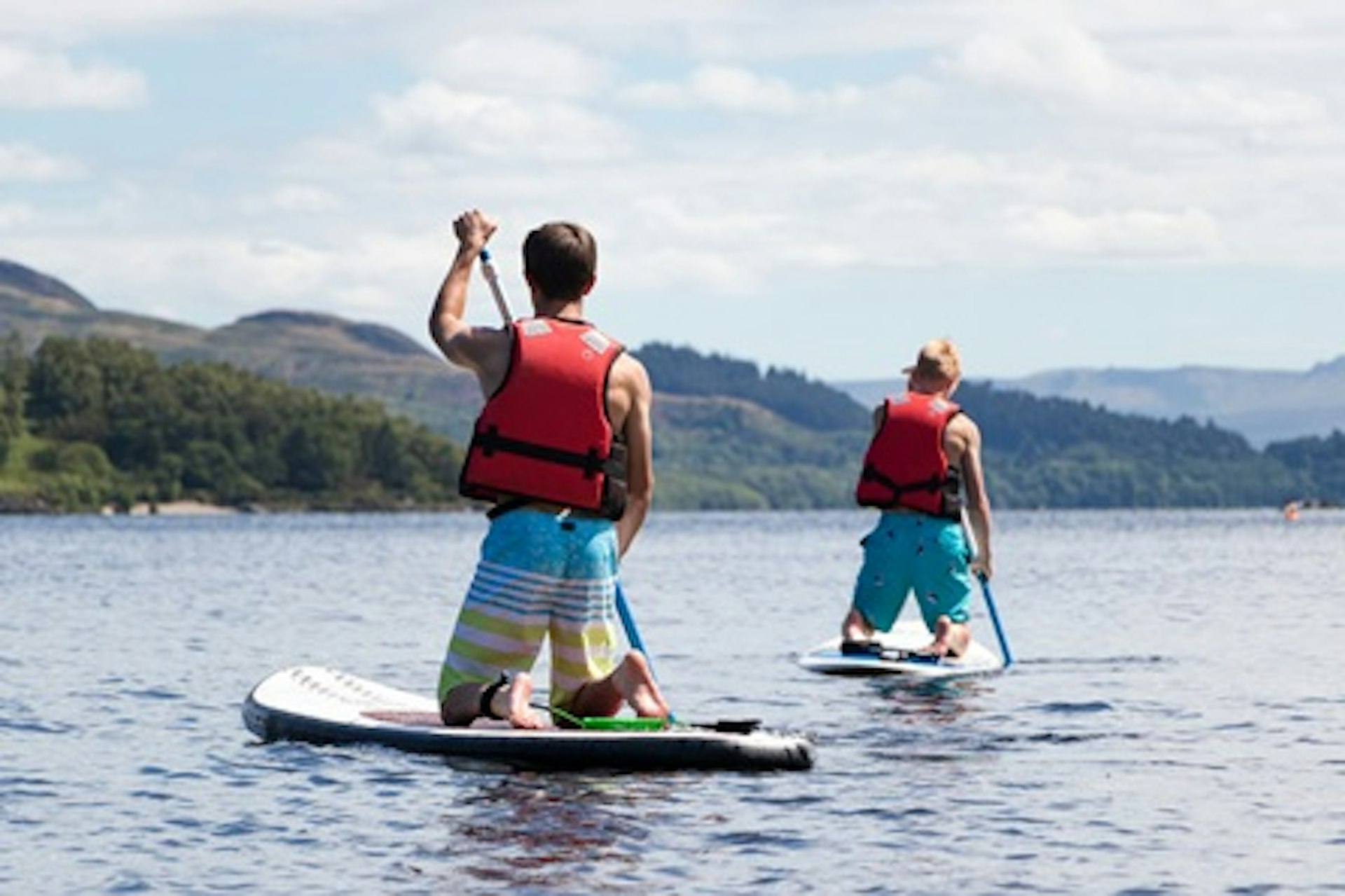 Stand Up Paddleboarding for Two on Loch Lomond 2
