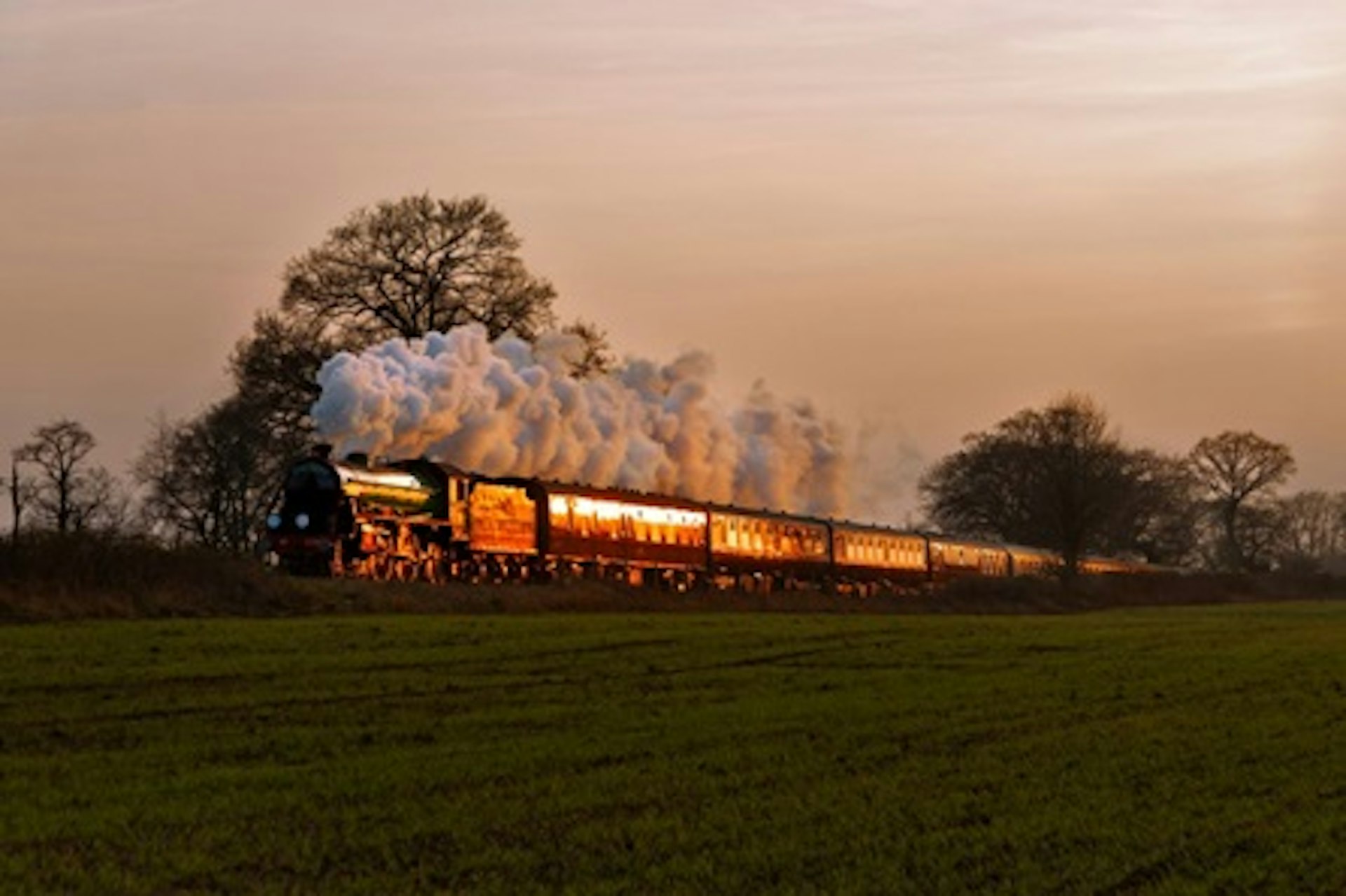 Sunset Steam Express with Three Course Pullman Style Dining for Two 1