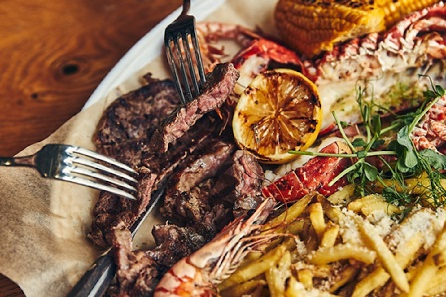 Surf & Turf Platter with Wine for Two at East 59th 3