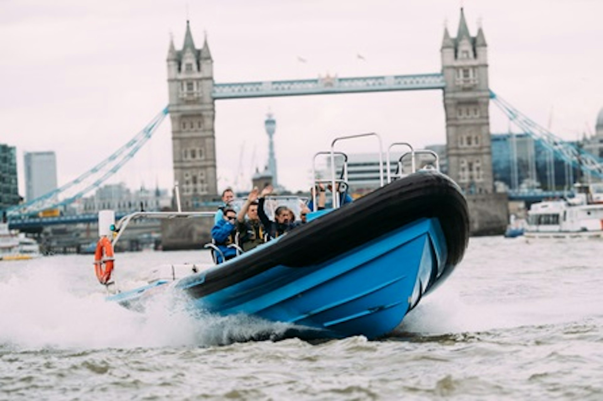 Thames Jet Boat Rush and Three Course Meal for Two at Marco Pierre White's London Steakhouse Co 1