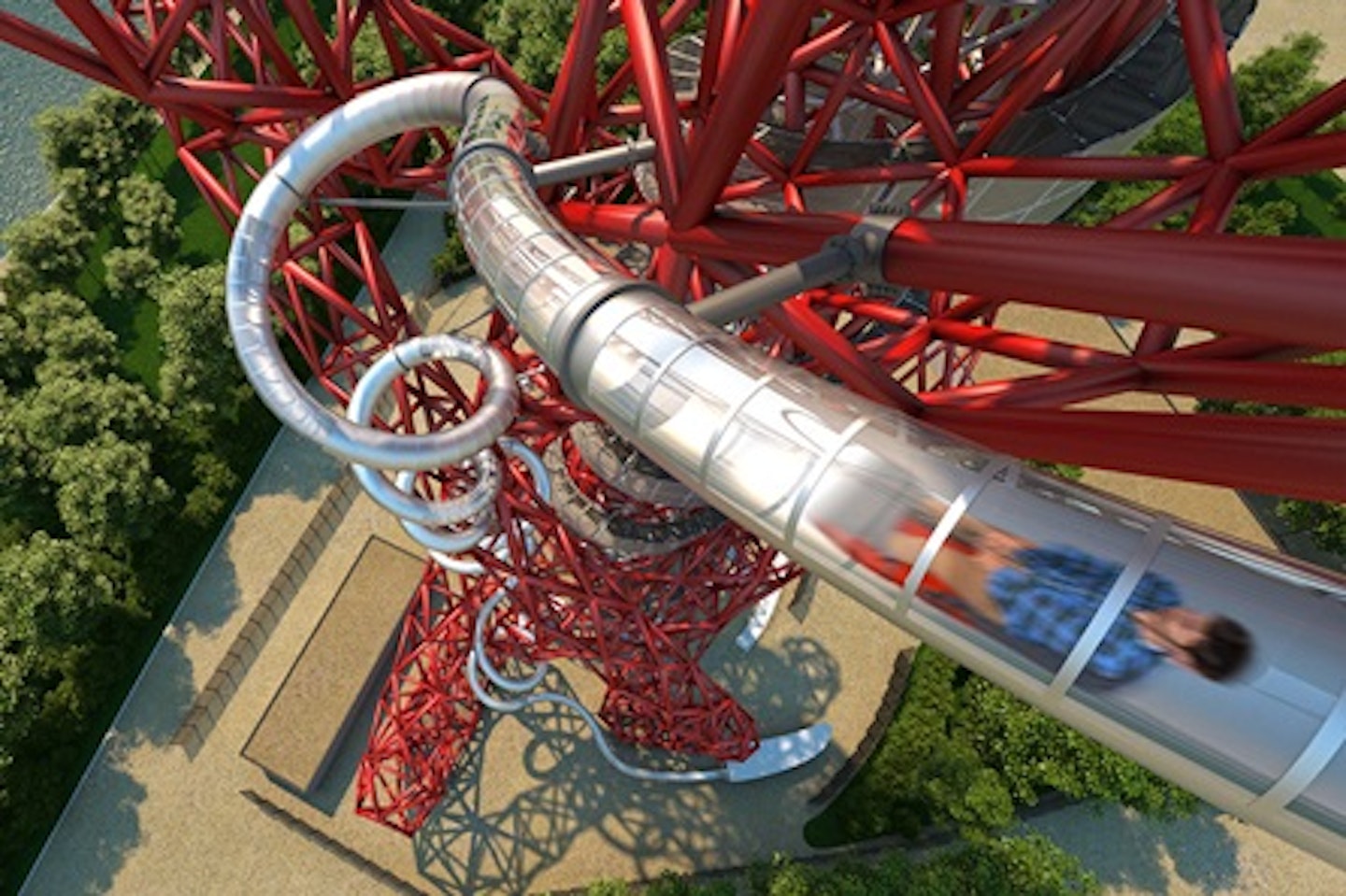 The Slide at The ArcelorMittal Orbit with Cake and Hot Drink for One Adult and One Child 1