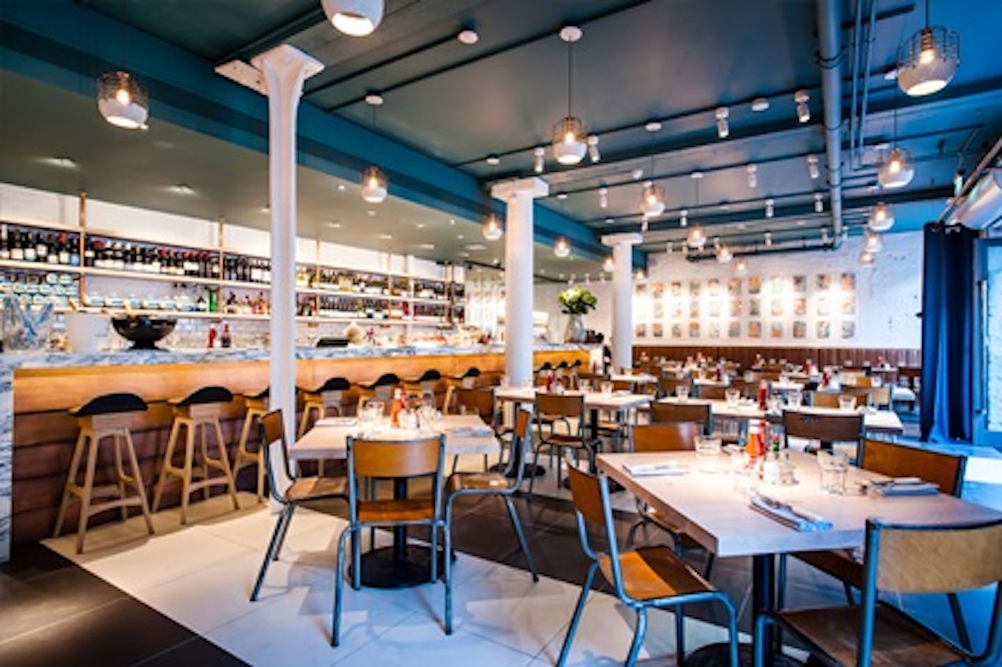 Three Course Brunch with Free-Flowing Bubbles for Two at Fish Market, London