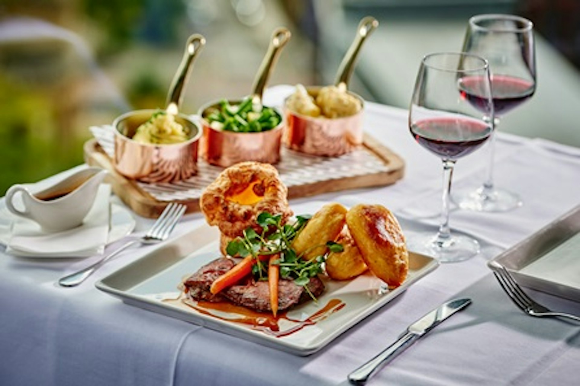 Three Course Sunday Lunch and Bottle of Wine for Two at the Village Brasserie by Velvet, Manchester 1