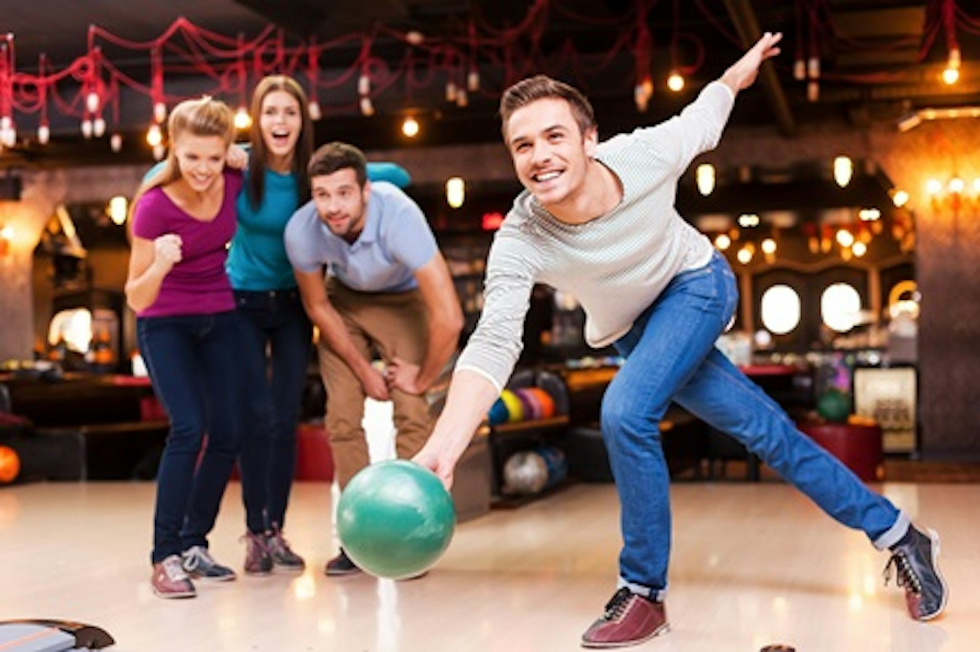 Two Games of Bowling with Meal and Drinks for Two at Disco Bowl 1