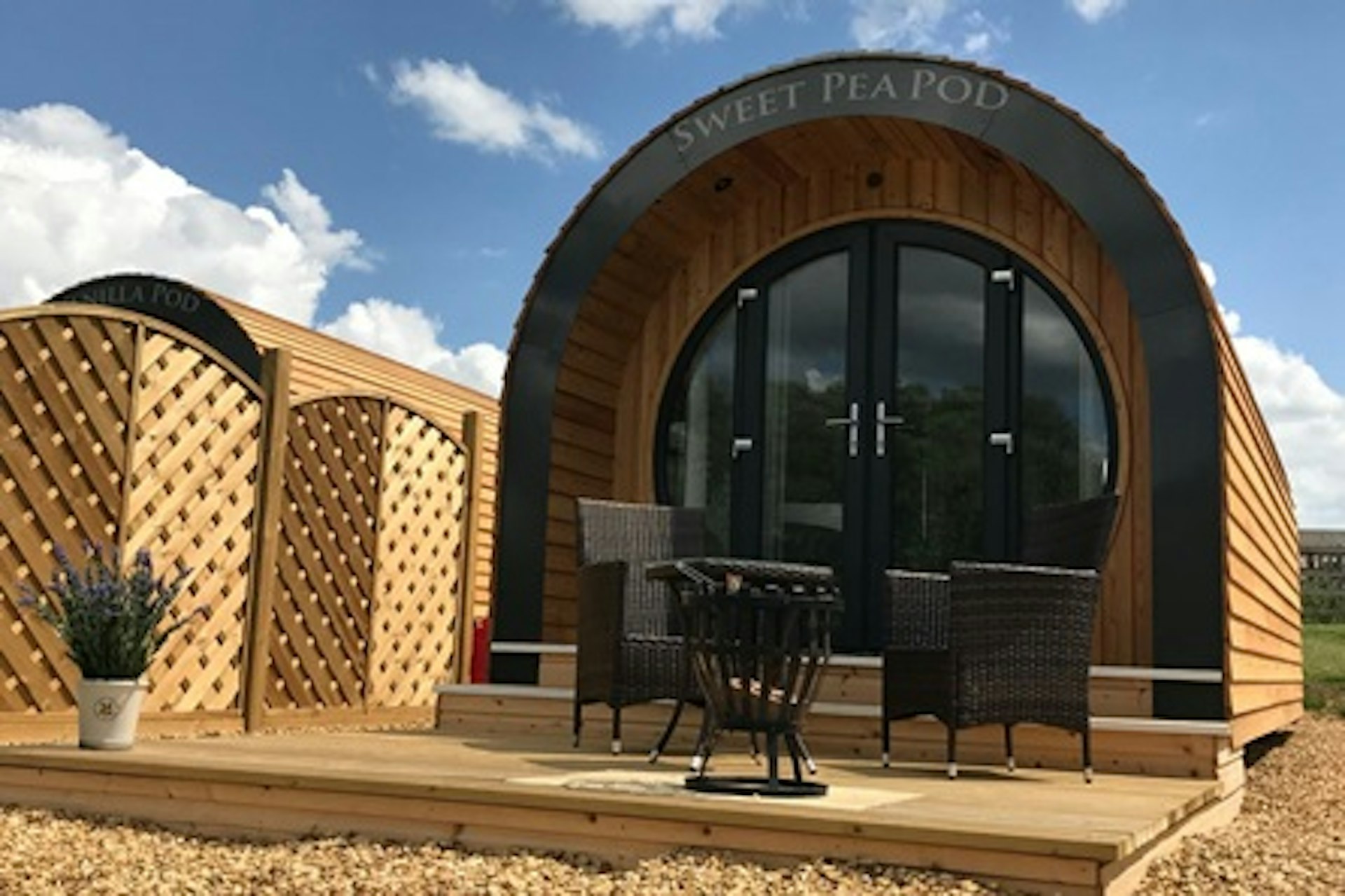 Three Night Luxury Glamping Pod Stay for Two at New Lodge Farm, Rockingham Forest 1