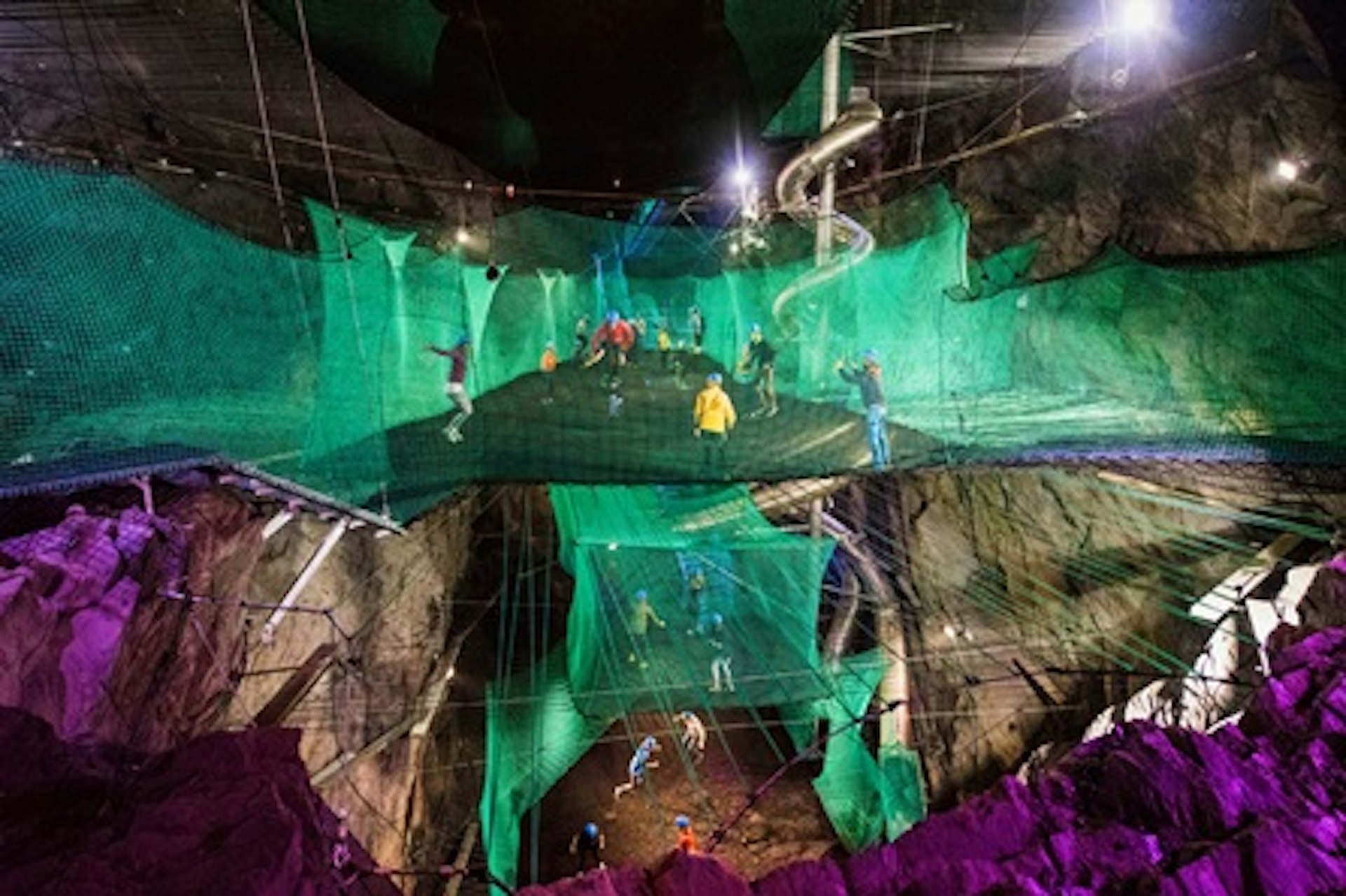 Titan Zip Line and Bounce Below Experience for Two at Zip World 4