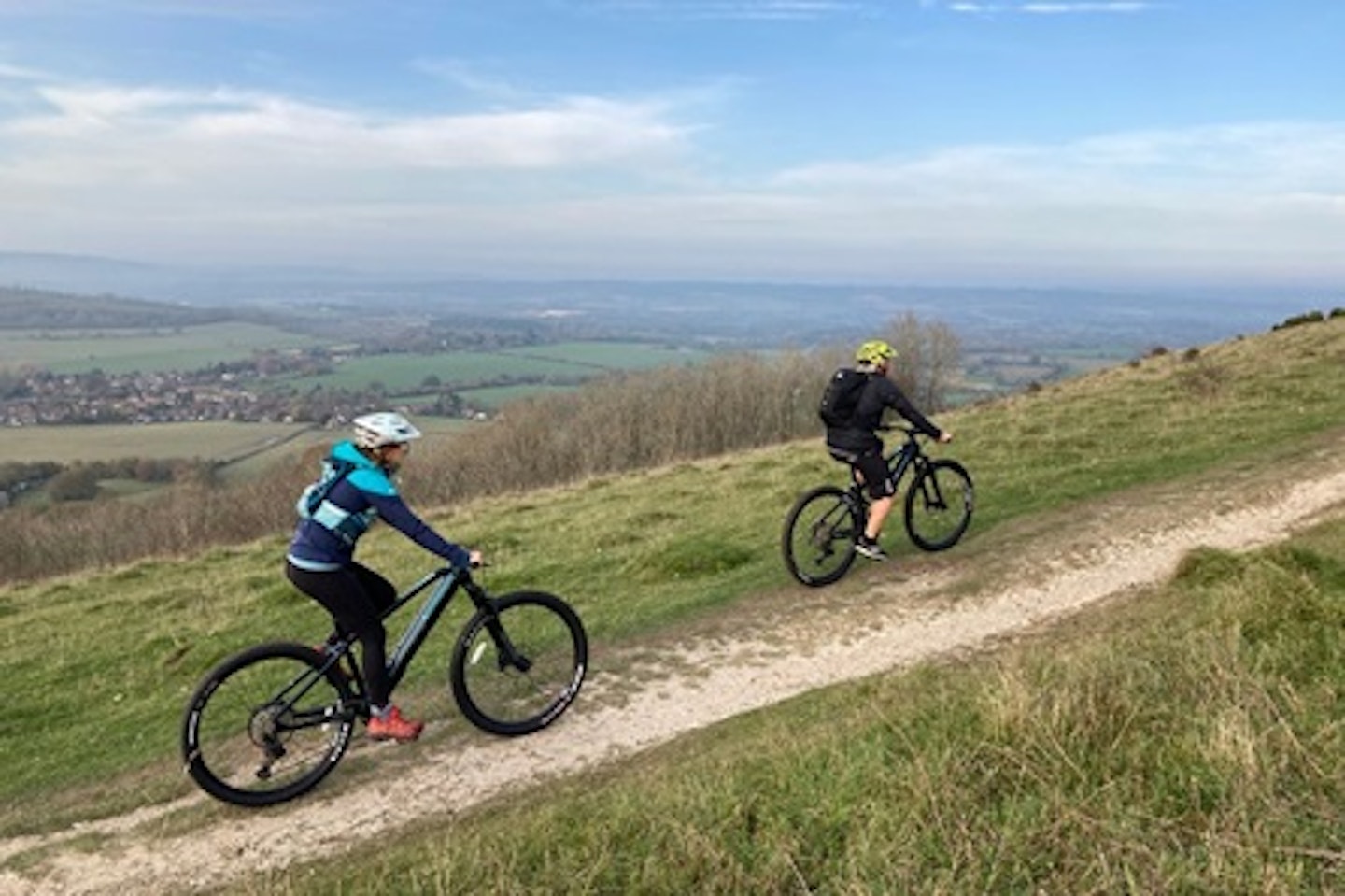 Tour the South Downs with GPS Guided Full Day Electric Mountain Bike Hire for Two 1