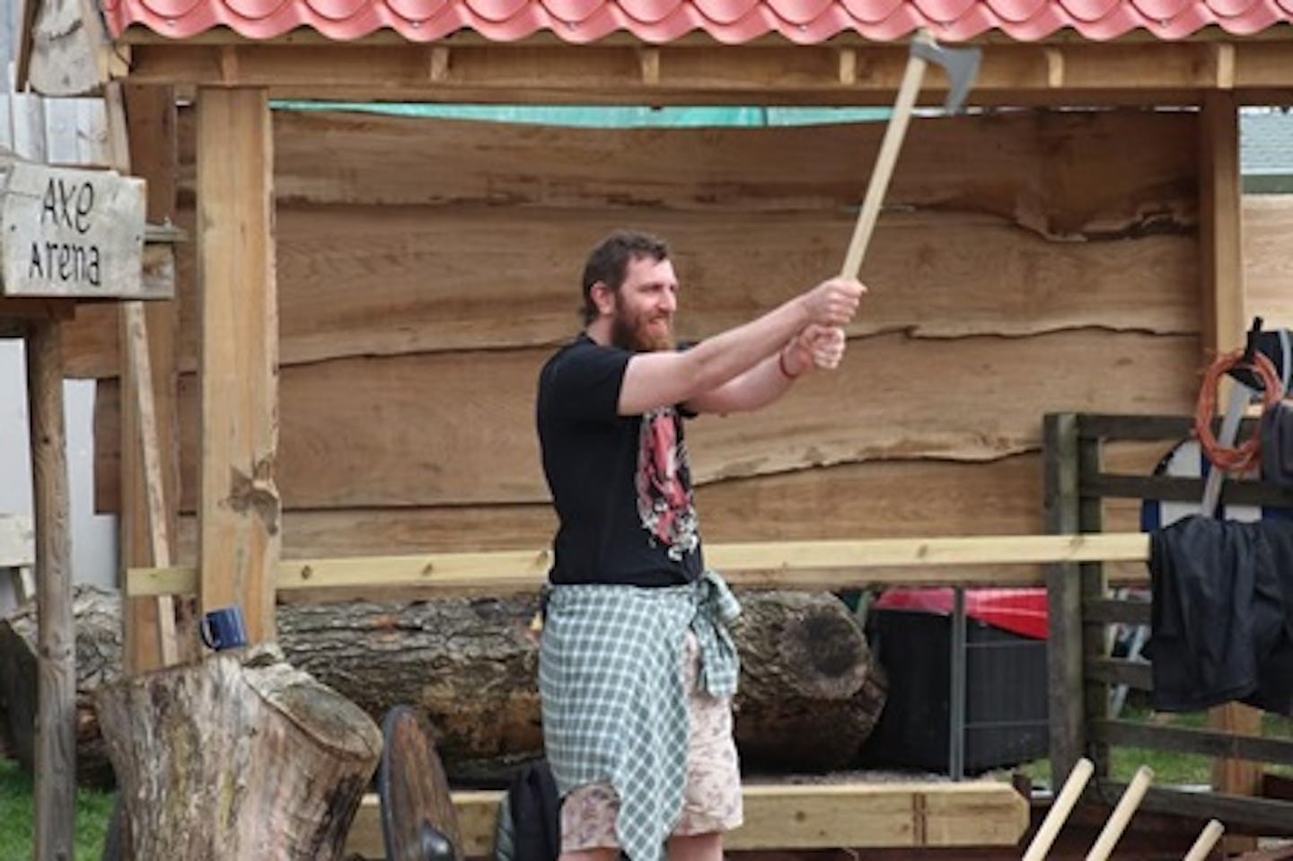 Two Night Adventure Glamping Escape with Axe Throwing or Archery for Four at Wall Eden Farm