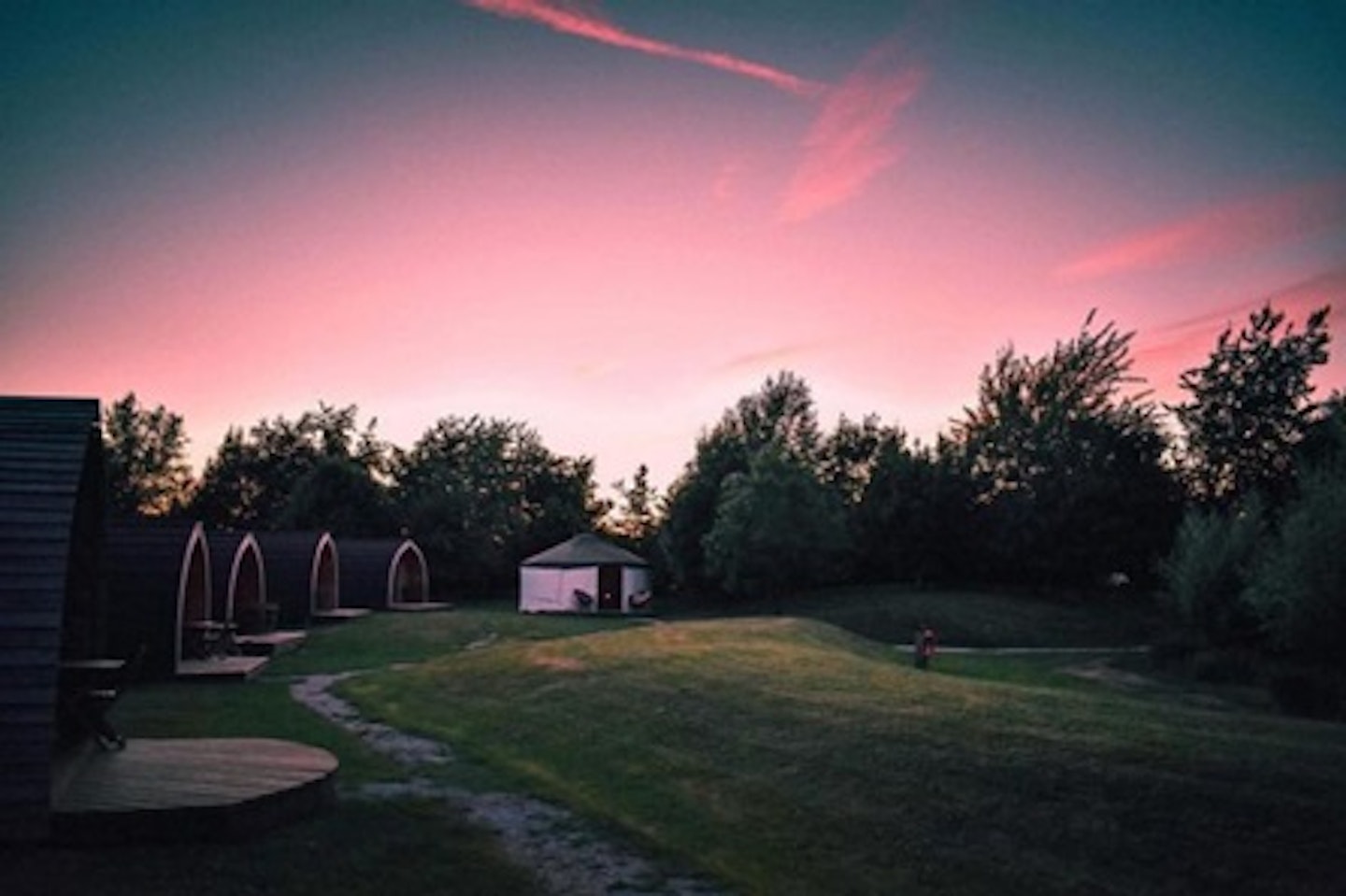 Two Night Somerset Break in a Luxury Yurt with Four Poster Bed for Two at Wall Eden Farm 2