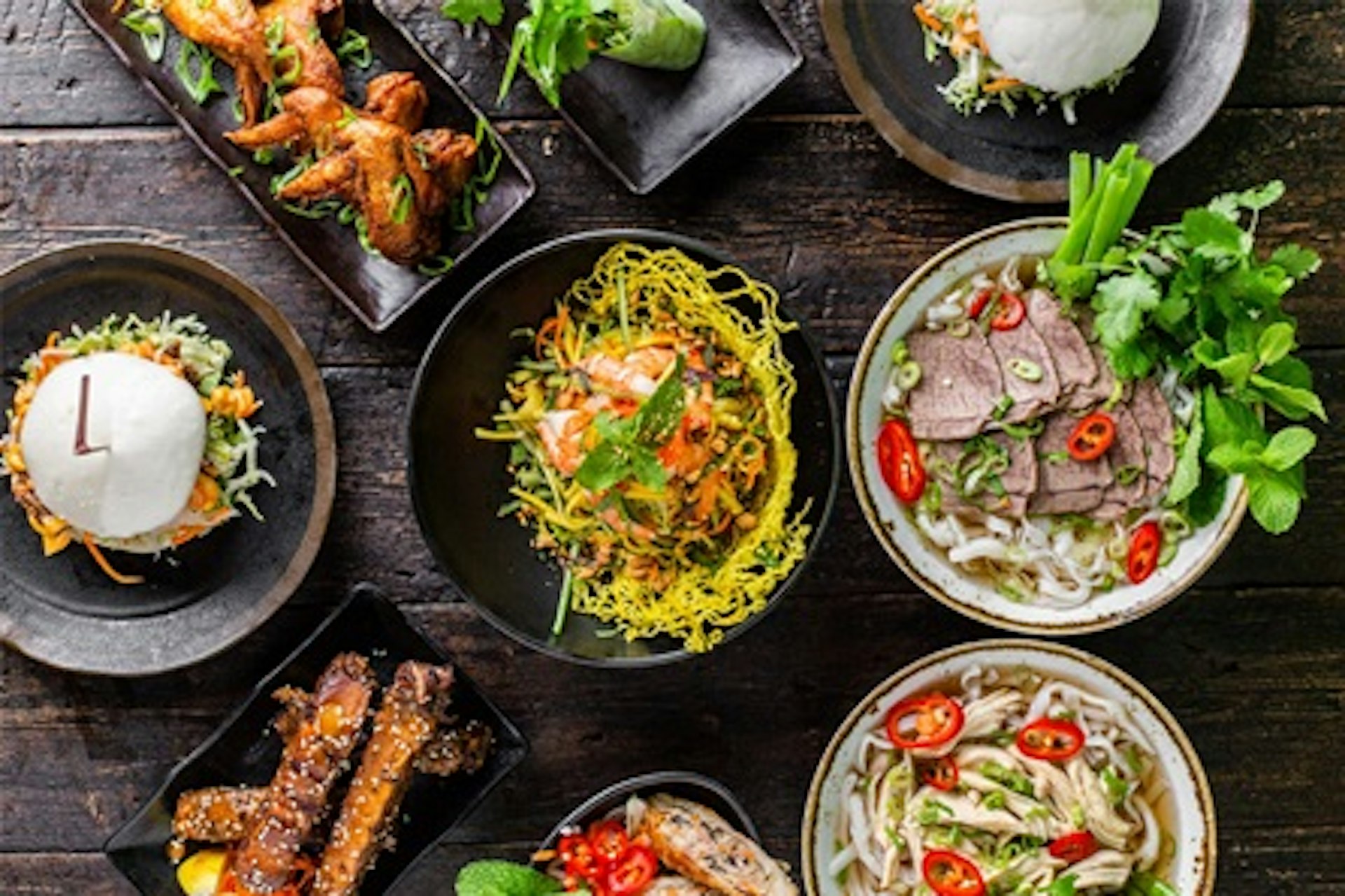 Four Course Vietnamese Street Food Dining Experience with Wine for Two at Pho & Bun 3
