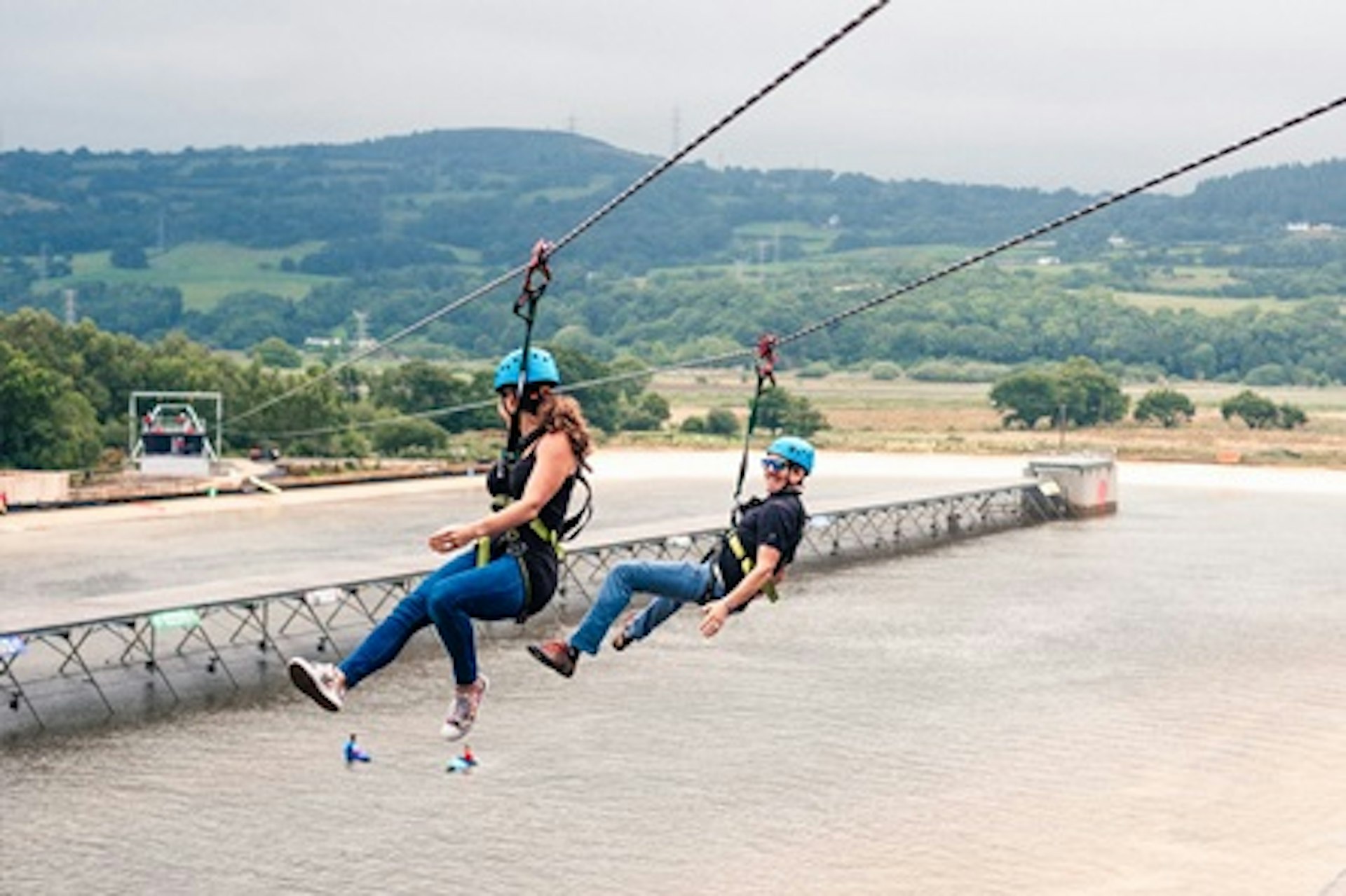 Zip Line Over the Surf Lagoon for Two at Adventure Parc Snowdonia 1